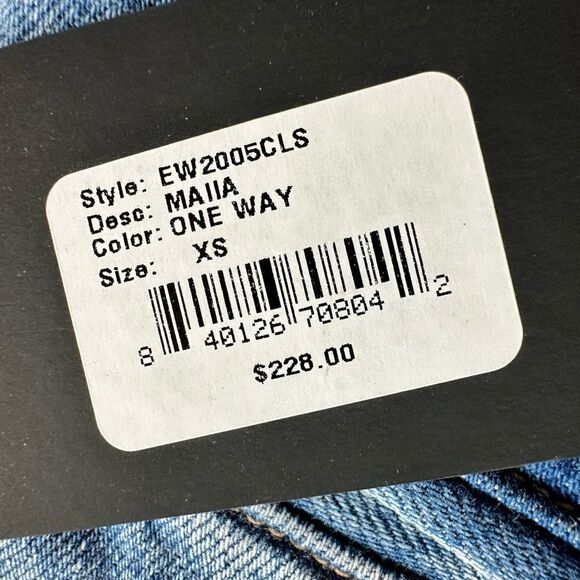 NWOT EDWIN Women’s Maiia Wide Leg Crop Trouser Jeans - Size XS (24/25) - Picture 4 of 13